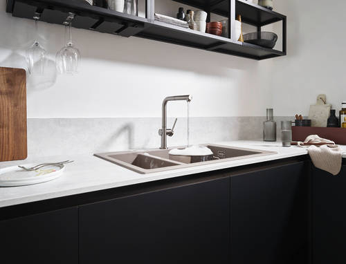 Additional image for M54 Kitchen Tap With Pull Out Spray (Stainless Steel).