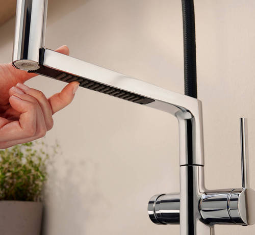 Additional image for Select M54 PowderSpray Kitchen Tap With 3 Jets (Semi-Pro, Chrome).