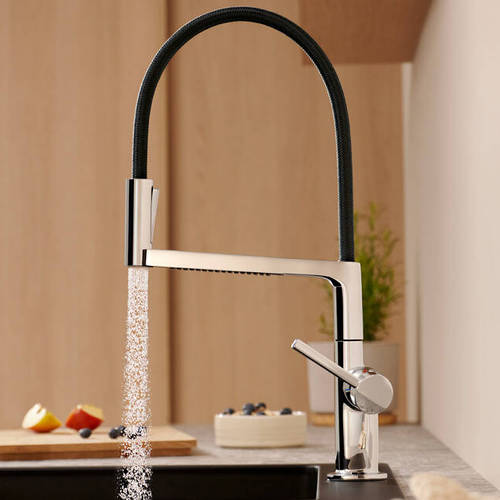 Additional image for Select M54 PowderSpray Kitchen Tap With 3 Jets (Semi-Pro, Chrome).