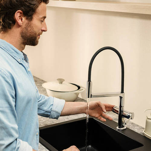 Additional image for Select M54 PowderSpray Kitchen Tap With 3 Jets (Semi-Pro, Chrome).