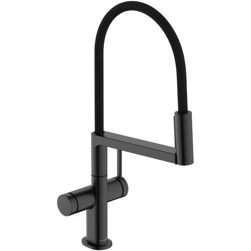 Additional image for Select M54 PowderSpray Kitchen Tap With 3 Jets (Semi-Pro, Br Black Chrome).