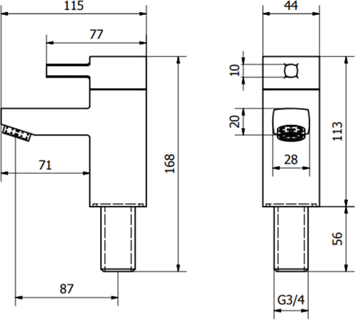 Additional image for Pair Of Bath Taps (Chrome).