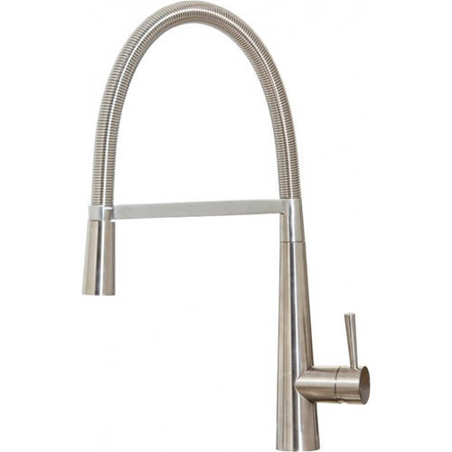 Additional image for Coventry Rinser Kitchen Tap With Swivel Spout (Brushed Steel).