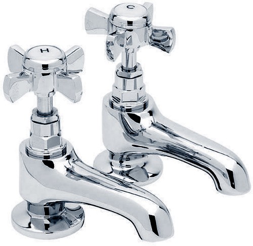 Additional image for Bath Taps (Pair, Chrome).