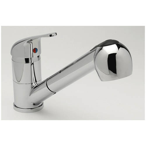 Additional image for Tessa Kitchen Mixer Tap With Pull Out Spray Rinser (Chrome).