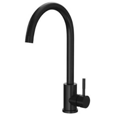 Additional image for London Kitchen Tap With Swivel Spout (Black).