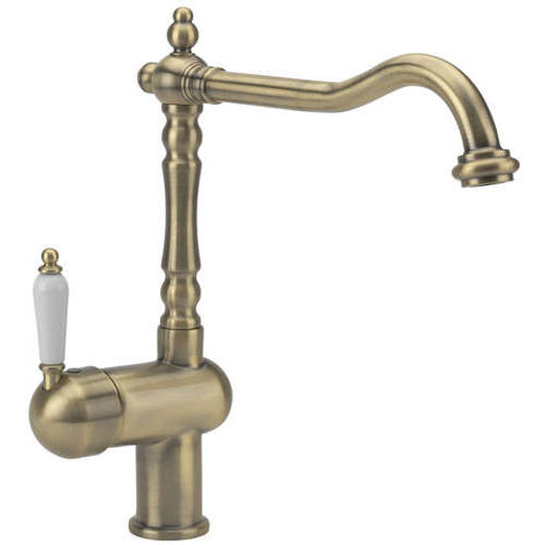 Additional image for Oxford Kitchen Tap With Single Lever Control (Antique Brass).