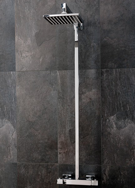 Additional image for Thermostatic Bar Shower Valve With Rigid Riser Kit, CLEARANCE.