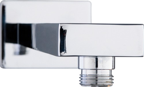 Additional image for Square Wall Mounting Shower Arm (345mm, Chrome).