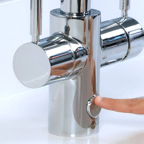 Additional image for 4N1 J Shape Steaming Hot Kitchen Tap (Brushed Steel).