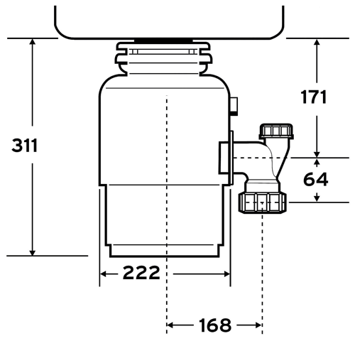 Additional image for Evolution E150 Continuous Feed Waste Disposal Unit.