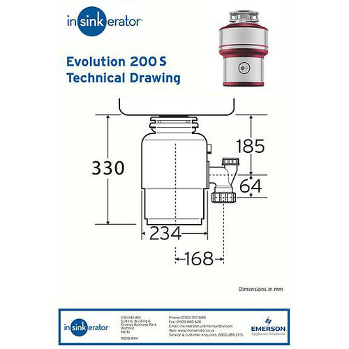 Additional image for EVO 200S Waste Disposal Unit (Continuous Feed).