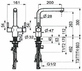 Additional image for Boiling Hot & Cold Water Kitchen Tap (Chrome).