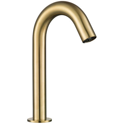 Additional image for 1 x Deck Mounted Sensor Basin Tap (Br Brass, Mains/Battery).