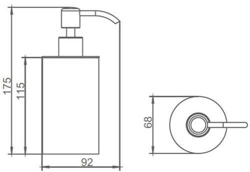 Additional image for Soap Dispenser (Brushed Brass).