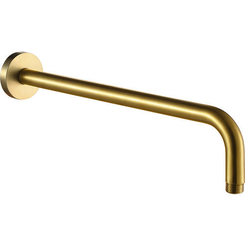 Additional image for Wall Mounting Shower Arm (400mm, Brushed Brass).