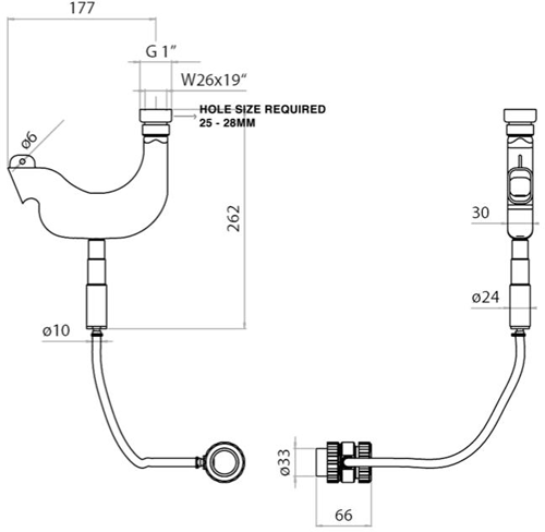 Additional image for Pull Out Shower Kit (Brushed Brass).