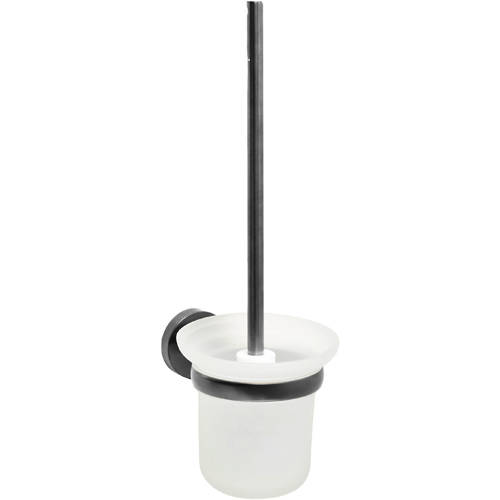 Additional image for Toilet Brush & Holder (Brushed Black).