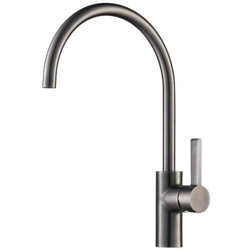 Additional image for Vos Kitchen Tap With Single Lever Handle (Brushed Black).