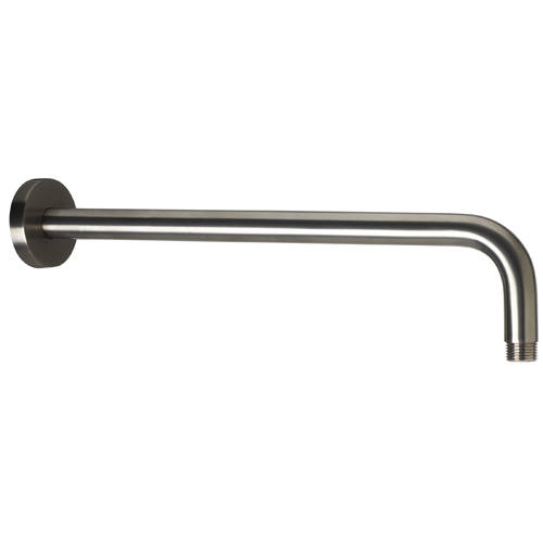Additional image for Wall Mounting Shower Arm (400mm, Brushed Black).