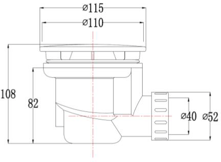 Additional image for Shower Waste (Brushed Black).