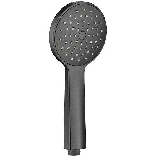 Additional image for Round Shower handset (Brushed Black).