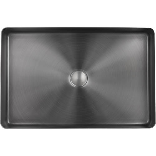 Additional image for Rectangular Counter Top Basin (520x340mm, Brushed Black).