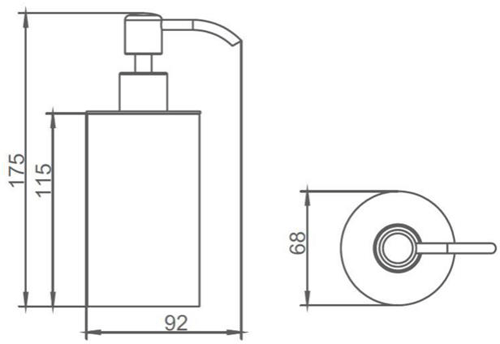 Additional image for Soap Dispenser (Matt Black).