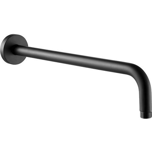 Additional image for Wall Mounting Shower Arm (400mm, Matt Black).