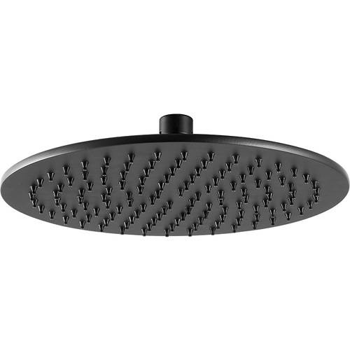 Additional image for Round Shower Head 250mm (Matt Black).