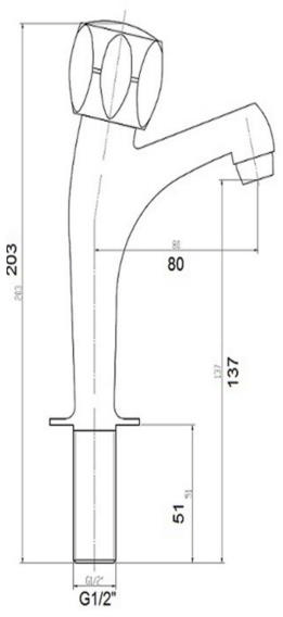 Additional image for Astra Pair Of Kitchen Taps (Chrome).