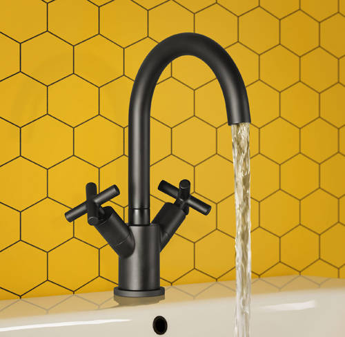 Additional image for Basin Mixer Tap (Matt Black).