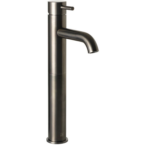 Additional image for Tall Basin Mixer Tap With Designer Handle (Brushed Black).