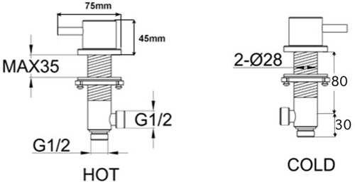 Additional image for Designer Panel Valves (Brushed Black).