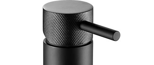 Additional image for Floor Standing Bath Shower Mixer Tap With Designer Handle (M Black).