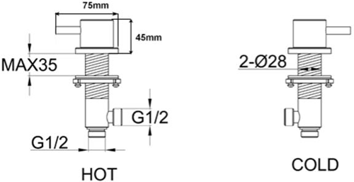 Additional image for Designer Panel Valves (Matt Black).