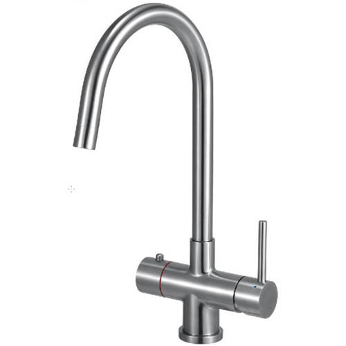 Additional image for 3 In 1 Instant Boiling Kitchen Tap With Boiler (Stainless Steel).