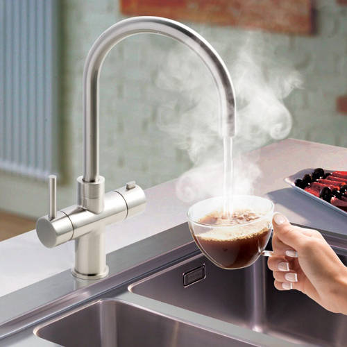Additional image for 3 In 1 Instant Boiling Kitchen Tap With Boiler (Stainless Steel).