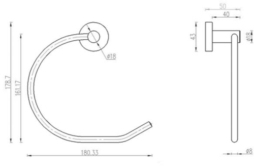 Additional image for Towel Ring (Stainless Steel).