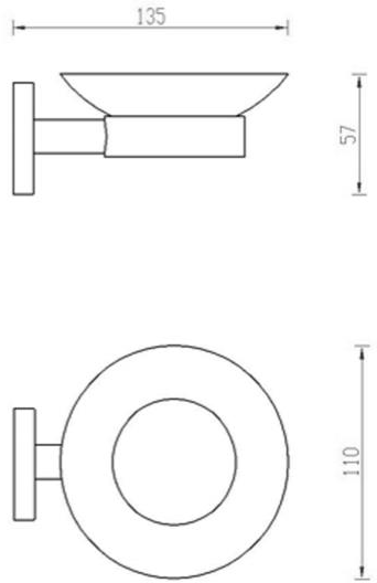 Additional image for Soap Dish & Holder (Stainless Steel).