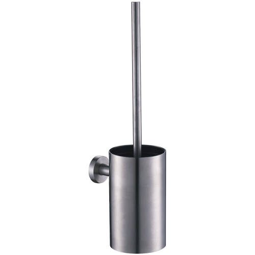 Additional image for Wall Mounted Toilet Brush & Holder (Stainless Steel).