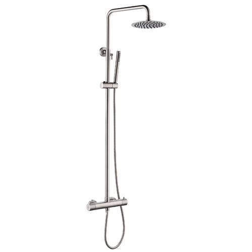 Additional image for Rigid Riser Kit With Thermostatic Shower Valve (Stainless Steel).