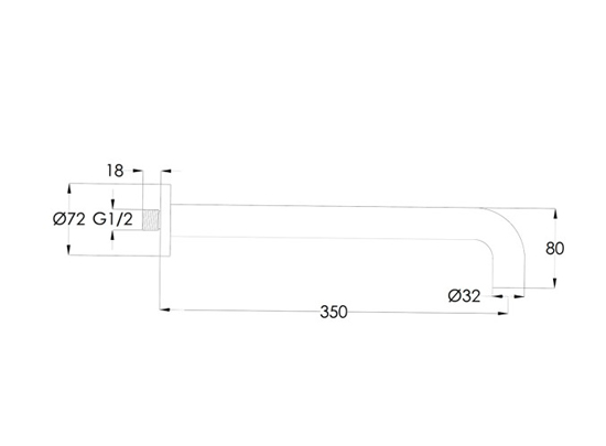 Additional image for Designer Shower Head (Stainless Steel).