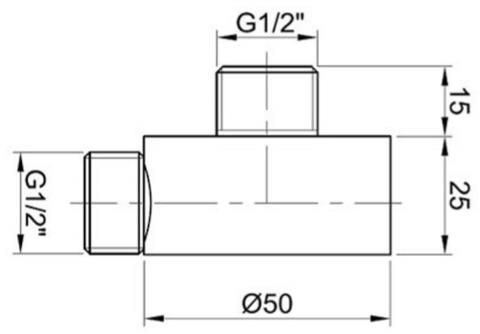 Additional image for Shower Wall Outlet Elbow (Stainless Steel).