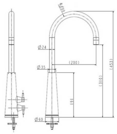 Additional image for Livaro Sink Mixer Kitchen Tap (Chrome).