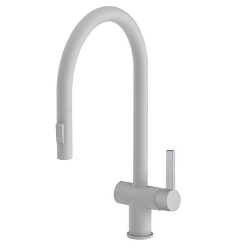 Additional image for Vos Kitchen Tap With Pull Out Spray (Matt White).
