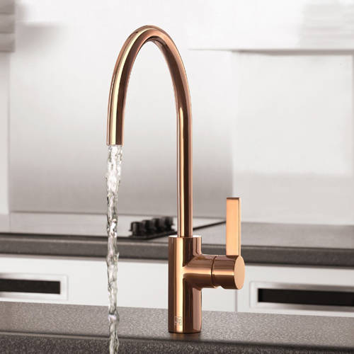 Additional image for Kitchen Tap With Single Lever Handle (Rose Gold).