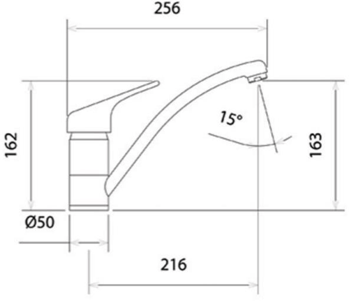 Additional image for Topmix Kitchen Tap With Swivel Spout (Chrome).