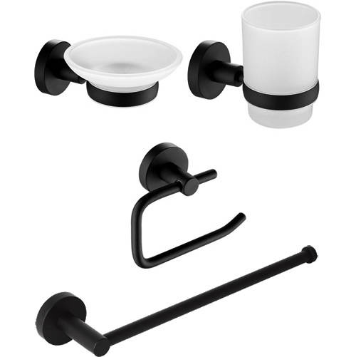 Additional image for Bathroom Accessories Pack 10 (Matt Black).