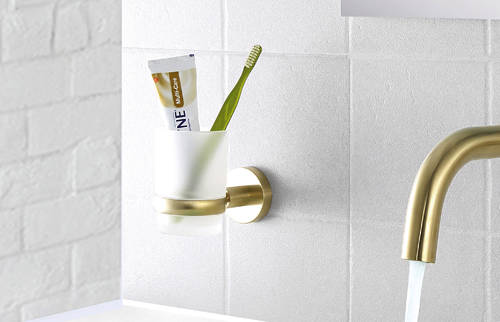 Additional image for Bathroom Accessories Pack 3 (Brushed Brass).